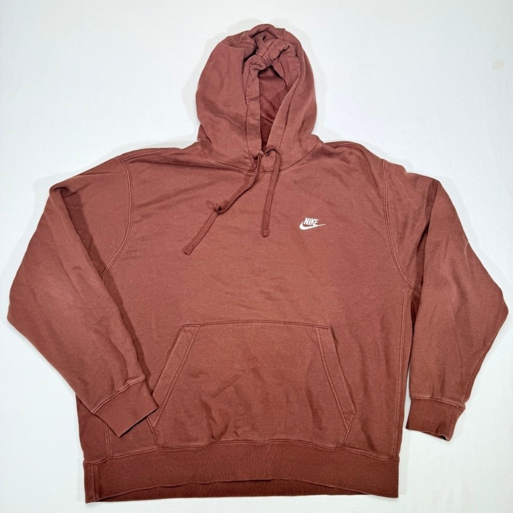 Nike Men's Brown Long Sleeve Pullover Hoodie Sweatshirt XL